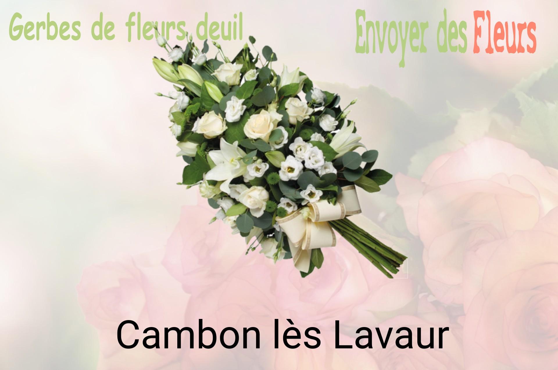Gerbe de fleurs de deuil livrée à Cambon-lès-Lavaur